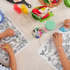 Everything_but_Flowers_Kids Colouring Placemat - Safari Animals